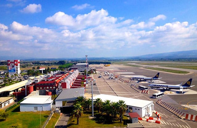 Beela vista panoramica dell'aeroporto di Lamezia Terme SACAL